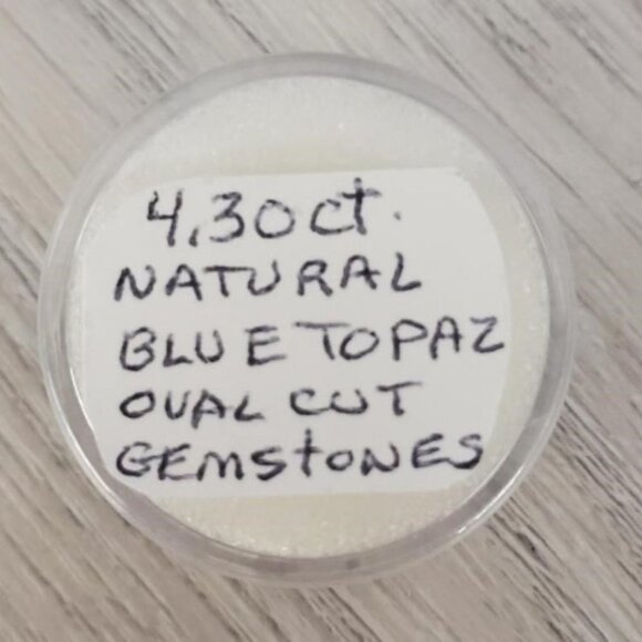 BOGO Loose Gems NATURAL BLUE TOPAZ GEMSTONE CABOCHON 4.30 ct - Picture 3 of 3
